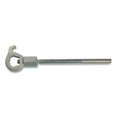 Llave para hidrante ajustable de alta resistencia, 45,7 cm de largo, acero galvanizado.
