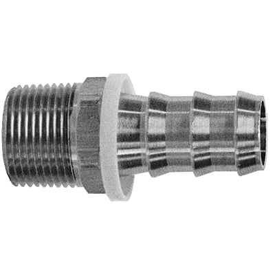 Accesorios de manguera dentados a presión, 1/2 pulg. x 1/2 pulg. (NPT)