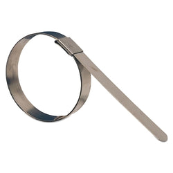F-series center punch band clamps, 1" inner hose diameter, galvanized steel, box of 100