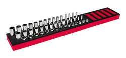 Juego de dados combinados Flank Drive® métricos de 6 puntas y cuadro de 3/8" de 45 piezas con organización PRO-FI™ (6–20 mm) (rojo)