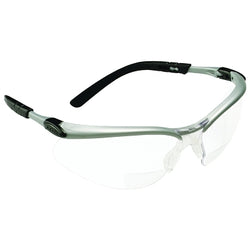 Gafas de seguridad BX™, lentes de policarbonato con recubrimiento duro de +1,5 dioptrías, color gris, plateado/negro