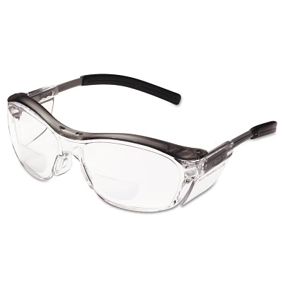 Gafas protectoras Nuvo™ Reader, +2,5 dioptrías, lente antivaho transparente, marco gris