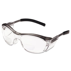 Gafas protectoras Nuvo™ Reader, +2.0 dioptrías, lente antivaho transparente, marco gris