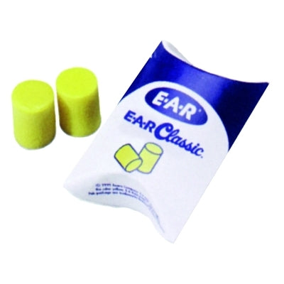 Tapones para los oídos de espuma clásicos E-A-R, amarillos, con cordón