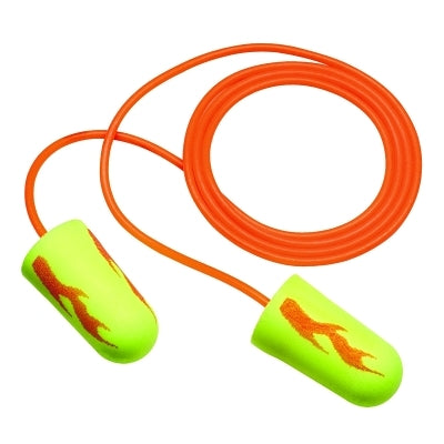 Tapones para los oídos de espuma E-A-Rsoft Yellow Neon Blasts, poliuretano, amarillos, sin cordón