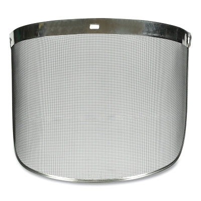 Pantalla de malla de acero para protección facial, 14-1/2" de ancho x 9" de alto, transparente