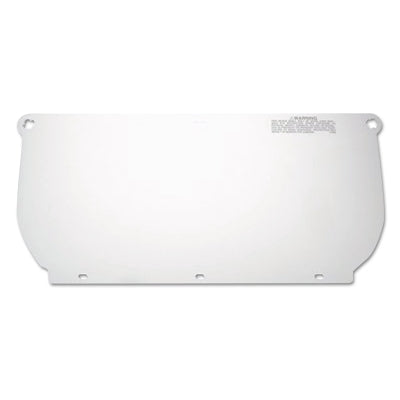 WP98 face shield, uncoated, clear, flat, 14-1/2 inches long x 7-1/2 inches high