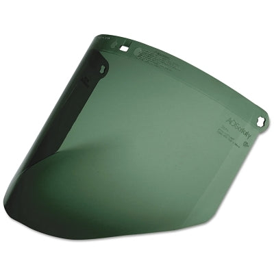 Pantalla facial de policarbonato verde oscuro WP96, moldeada