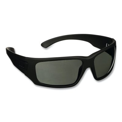 Maxim™ Elite 1000 Series Safety Glasses, Blue Violet Mirror Lenses, Anti-Fog, Black Frame, Rubber Frame