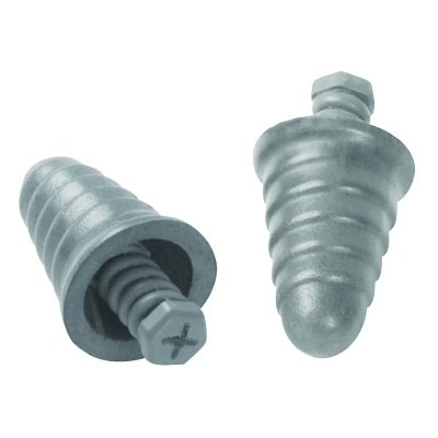 Next™ Skull Screws™ Earplugs, polyurethane, silver, cordless