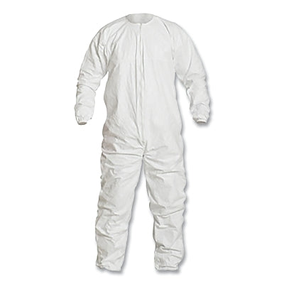 Overol Tyvek® IsoClean® con cremallera, ribeteado, blanco, talla mediana