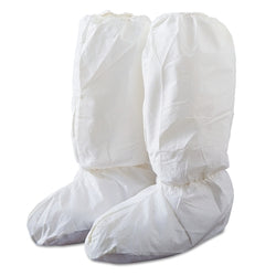 Fundas para botas altas Tyvek IsoClean con suela de PVC, extragrandes, blancas