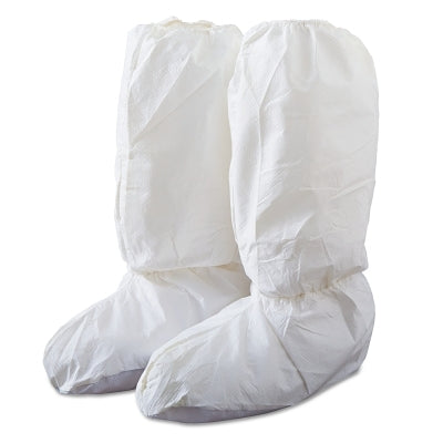 Tyvek IsoClean high overboots with PVC sole, medium size, white