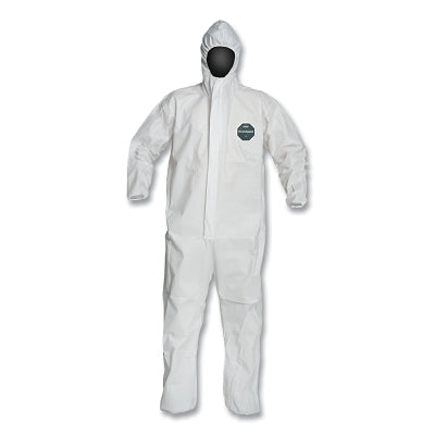 ProShield® 50 hooded coverall with elasticated cuffs/ankles, white, size XL