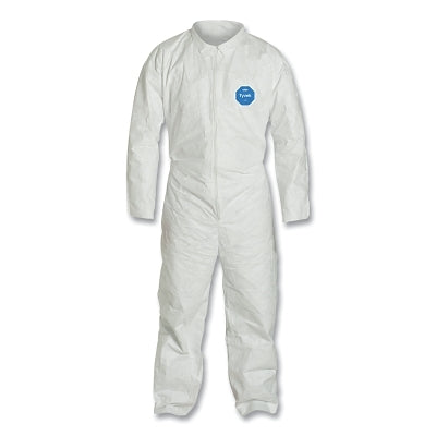 Overol Tyvek® 400, costuras remalladas, capucha fija, botas, elástico en cintura, muñecas y tobillos, cremallera frontal, solapa protectora, blanco, talla 6XL, estándar