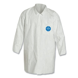 Tyvek® 400 two-pocket lab coat, medium, white