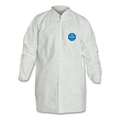 Vestido Tyvek® 400 con cuello mandarín, pequeño, blanco