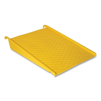Rampa de polietileno para palé, capacidad de carga de 1500 lb, 45-1/2" de largo x 32" de ancho x 8" de alto, amarilla