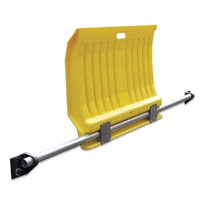Polyethylene Fixed Dock Plate Installation Kit, 1000 lb Load Capacity, 15" Deep x 4" Wide x 2" High, Black/Silver