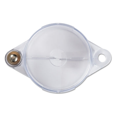Bloqueos de válvula de compuerta transparentes, grillete de 0,375" de diámetro, 4,7 de ancho x 1,4 de alto, transparentes