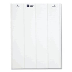 Etiqueta de tela de nailon de la serie LaserTab, adhesivo acrílico permanente, 3/4 pulg. de alto, 1/2 pulg. de ancho