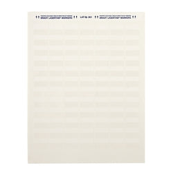 Etiquetas imprimibles con láser, 8,2 x 1 pulgada, blancas/translúcidas