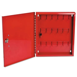 Centro de control de candados, rojo, 18 pulgadas x 15 1/2 pulgadas x 2 pulgadas, acero calibre 22