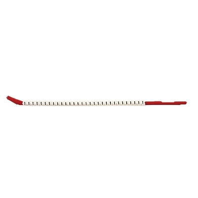 Marcadores de cable con funda de clip, 0,3 x 3 pulgadas, "2", negro sobre blanco