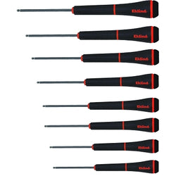 8 PIECE HEX BALL SCREWDRIVER SET, 0.050-5/32"