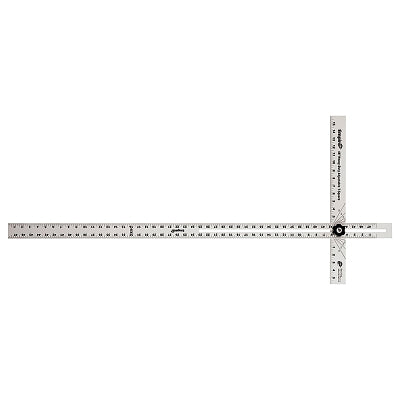Heavy-duty adjustable T-square, 48 inches long, aluminum
