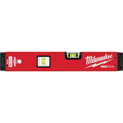 REDSTICK™ non-magnetic checkout level gauge, 72 inches long, 3 vials