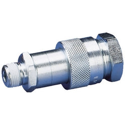Acoplador hidráulico de alto caudal, juego completo, rosca de 3/8"