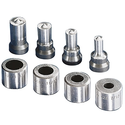 SQUARE HOLE PUNCH AND DIE SET, 1/4" BOLT SIZE