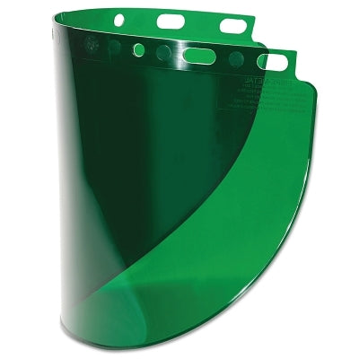 Pantalla facial de alto rendimiento con visión amplia, verde oscuro, 16-1/2" de largo x 8" de alto