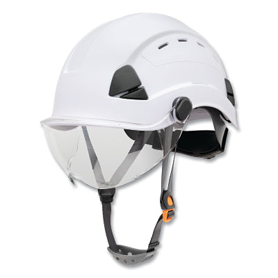 Casco de seguridad con suspensión de trinquete de 6 puntos, sin ventilación, azul oscuro