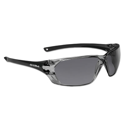 Gafas de seguridad serie Prism, lentes ahumadas, antivaho, antirayaduras, marco negro
