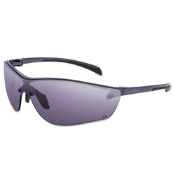 Gafas de seguridad serie SILIUM+, lentes ahumadas, antivaho y antirayaduras platino