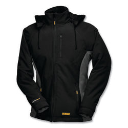 Women's Large Soft-Shell Thermal Jacket Kit, Polyester, Spandex, Black, Includes Battery Kit