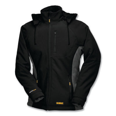 Women's Soft-Shell Thermal Jacket Kit, Small Size, Polyester and Elastane, Black. Includes battery kit.