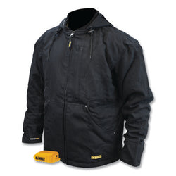 Chaqueta de trabajo calefactable de alta resistencia, talla mediana, poliéster, color tabaco, incluye kit de batería