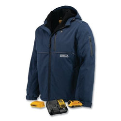 Chaqueta Softshell Calefactable para Hombre, Talla Extra Grande, Azul Marino