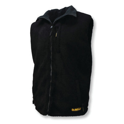 Chaleco polar reversible calefactable para hombre, talla pequeña, color negro