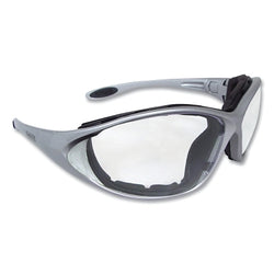 Gafas de seguridad Framework™, lente transparente de entrada/salida, policarbonato, revestimiento duro, marco plateado