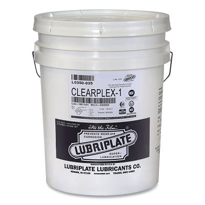 Grasa para maquinaria alimentaria Clearplex, 35 lb, cubo, translúcido