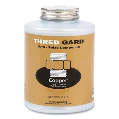 Compuesto lubricante y antiadherente a base de cobre, 1 lb, recipiente con tapa de cepillo
