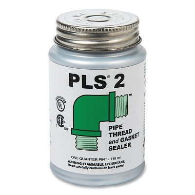 PLS® Premium Thread and Gasket Sealant 2, 1 pt, can, grey