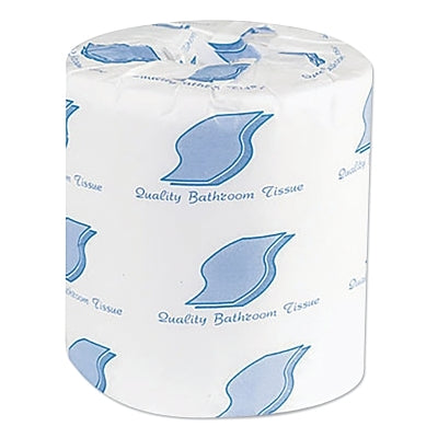 Rollo de papel higiénico de 2 capas, 11,4 cm de largo x 9,6 cm de ancho por hoja, tamaño estándar