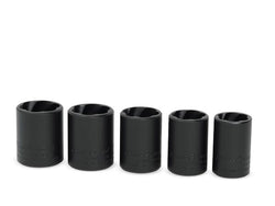 Juego de 5 vasos de impacto de torsión poco profunda SAE con accionamiento de 1/2" (3/4-1") (Blue-Point®)