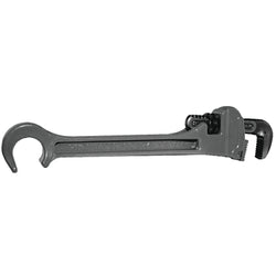 Refinery wrench, 1/8 in. to 1 in. opening, serrated jaw, 3/4 in. wheel wrench opening, alloy steel