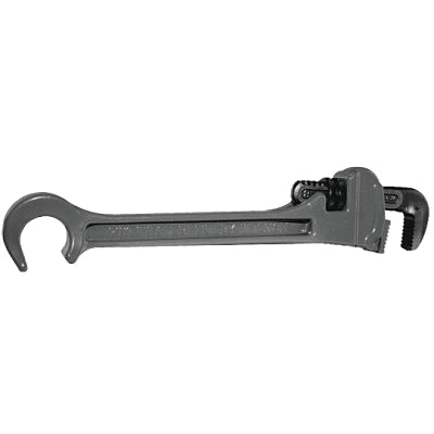 Refinery wrench, 1/8 in. to 1 in. opening, serrated jaw, 3/4 in. wheel wrench opening, alloy steel
